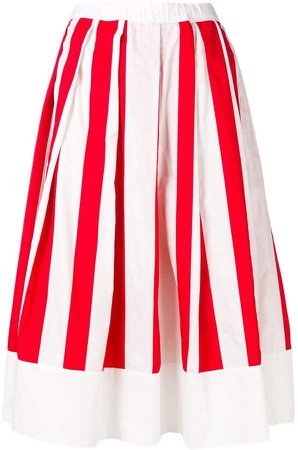 striped full skirt