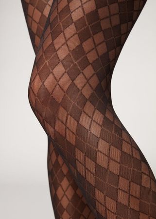 Argyle 50 Denier Sheer Tights - Patterned tights - Calzedonia
