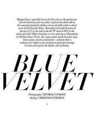 blue velvet text