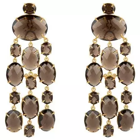 brown drop diamond earrings - Google Search
