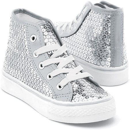 Silver sequin sneakers! Only worn once | Silver sequin, Worn, Shoes