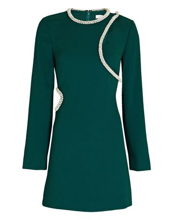 Jonathan Simkhai Katharine Mini Dress In Green | INTERMIX®