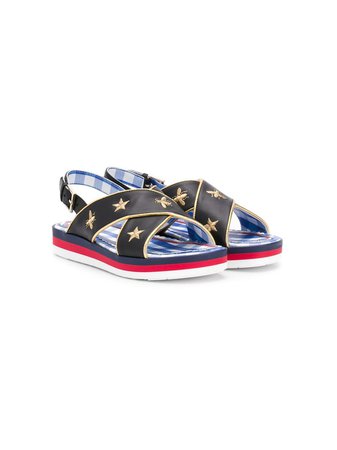 Gucci Kids Bee Motif Sandals Ss20 | Farfetch.com