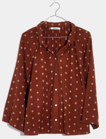 rust blouse