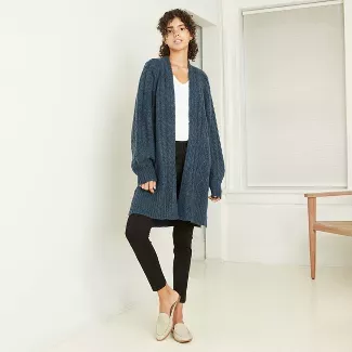 Women's Cable Knit Open-Front Cardigan - A New Day™ : Target