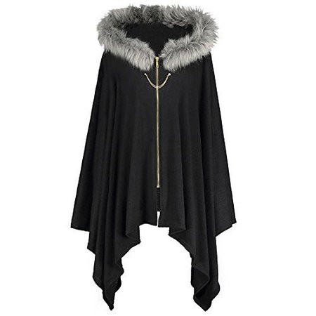 black cape coat
