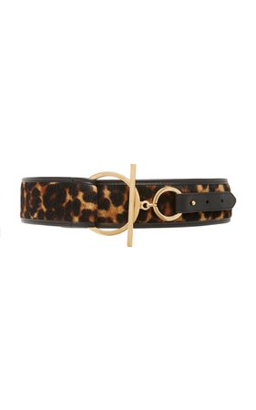 Leopard-Print Calf Hair and Leather Belt by Maison Boinet | Moda Operandi
