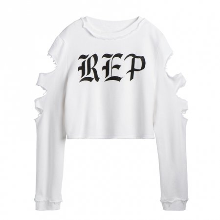 LADIES WHITE CROP LONG SLEEVE TOP | Taylor Swift Official Online Store