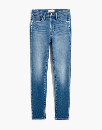 10" High-Rise Skinny Crop Jeans in Sheffield Wash