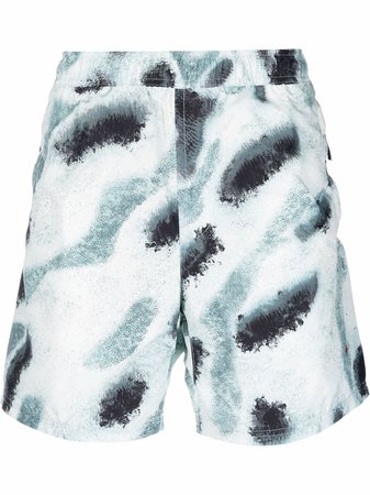 Stone Island Reef Camo-print Swim Shorts - Farfetch