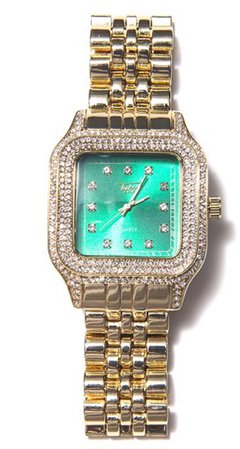 square green face watch
