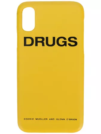 Raf Simons Capa iPhone X 'Drugs' Em Couro - Farfetch
