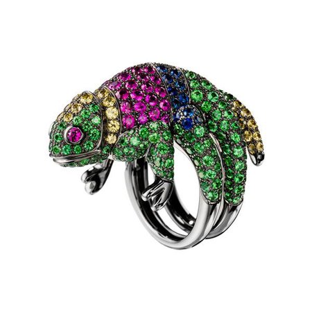 MultiColored Chameleon Ring