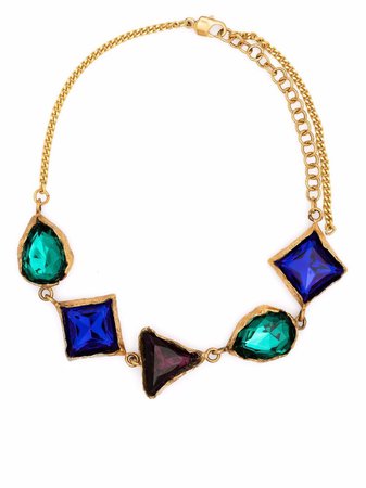 Saint Laurent Arty shapes necklace