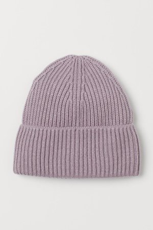 Ribbed Hat - Light purple - Ladies | H&M US