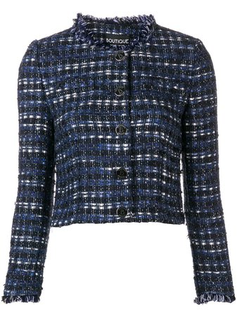 Boutique Moschino cropped tweed jacket