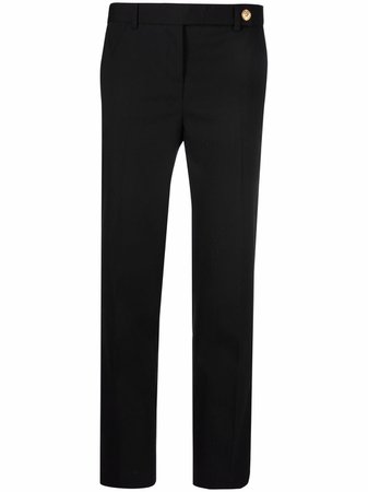 Shop Versace Medusa-fastened tailored trousers with Express Delivery - FARFETCH