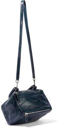 Pandora Small Cracked Patent-leather Shoulder Bag