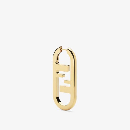 Gold-colour earring - O’LOCK SINGLE EARRING | Fendi