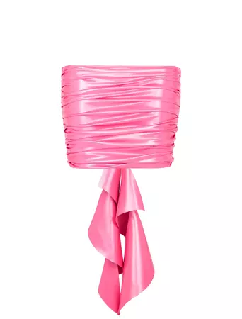 Heartie Bow Latex Mini Skirt Fuschia Pink | POSTER GIRL