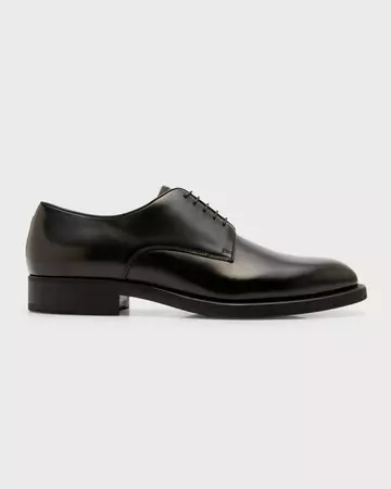 Giorgio Armani Men's Formal Leather Derby Shoes | Neiman Marcus