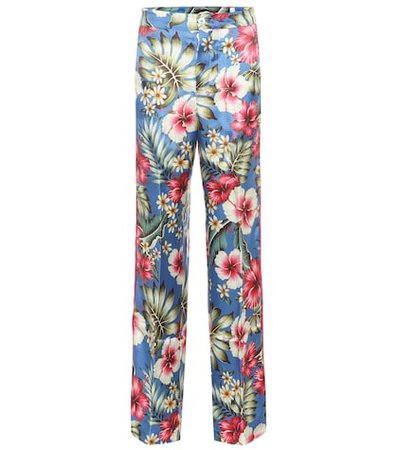Carite silk-blend pajama pants