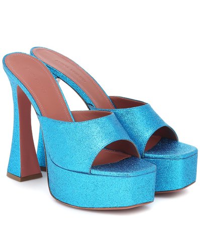 Exclusive To Mytheresa – Dalida Glitter Platform Sandals | Amina Muaddi - Mytheresa