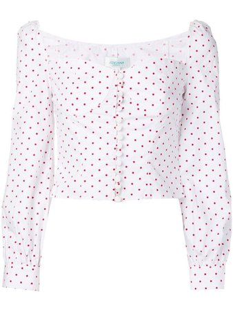 Jovonna Siven dotted blouse - White