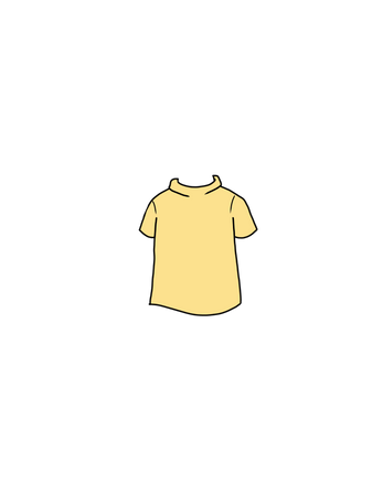 cartoon kids shirt- yellow tee
