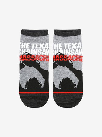 The Texas Chainsaw Massacre Silhouette No-Show Socks