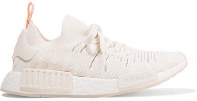 Nmd_r1 Stlt Rubber-trimmed Primeknit Sneakers - Off-white