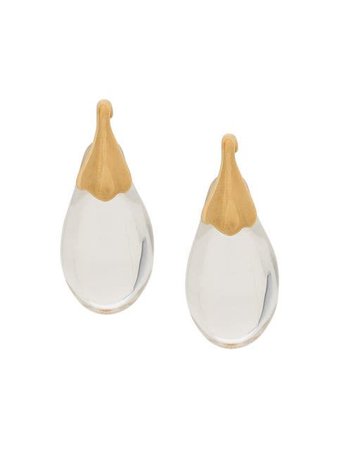 AMBUSH tear-shaped drop earrings