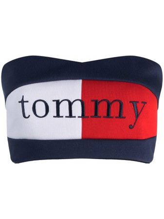 Tommy Hilfiger embroidered-logo Detail Top - Farfetch