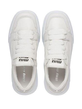 Miu Miu lace-up low-top Sneakers - Farfetch