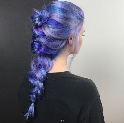 Pastel Blue & Purple Hair