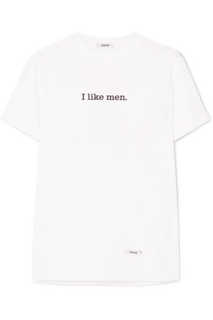 BLOUSE | I Like Men printed cotton-jersey T-shirt | NET-A-PORTER.COM
