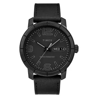 Men's Timex Mod 44mm Watch With Leather Strap - Black TW2R64300JT : Target