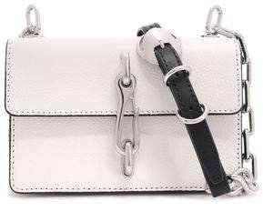 Hook Two-tone Pebbled-leather Shoulder Bag