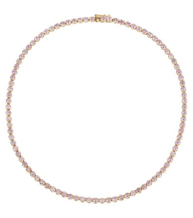 Mateo - 14kt gold tennis necklace with sapphires | Mytheresa
