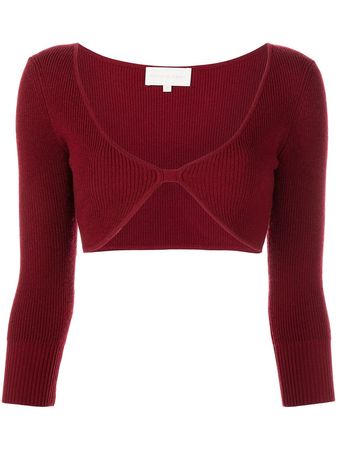 Shop Michelle Mason bralette knit top with Express Delivery - FARFETCH