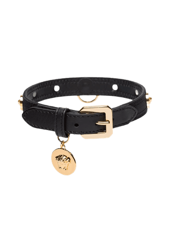Versace - Medusa dog collar and leash set