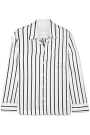 ASCENO | Striped silk-satin pajama pants | NET-A-PORTER.COM