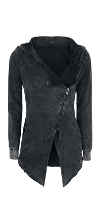 Black Premium | Asymmetric Vintage Zipper Jacket