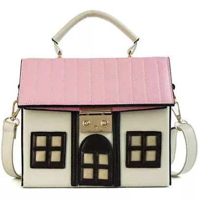 pink white house purse