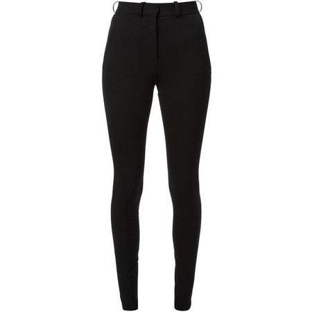 Victoria Beckham High Waisted Skinny Trousers (5,315 GTQ) ❤ liked on Polyvore feat… | High waisted black pants skinny, Skinny trousers, High waisted skinny trousers