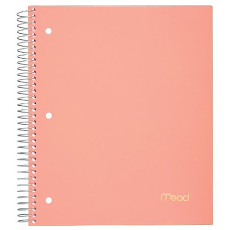 Spiral Notebook 5 Subject College Ruled Assorted Colors - Mead : Target