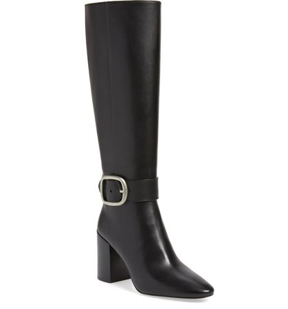 COACH Evelyn Knee High Buckle Boot (Women) | Nordstrom
