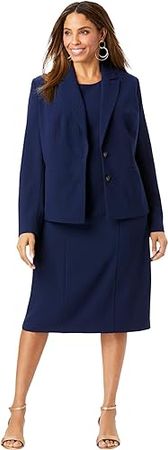 Amazon.com: Jessica London Women's Plus Size Two Piece Single Breasted Jacket Dress Suit Outfit : Clothing, Shoes & Jewelry