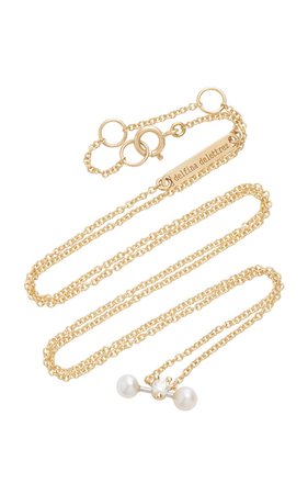 Delfina Delettrez Convertible 18K Gold, Diamond and Pearl Necklace