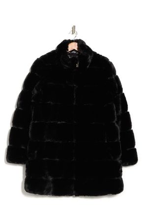 Via Spiga Reversible Faux Fur Puffer Jacket | Nordstrom